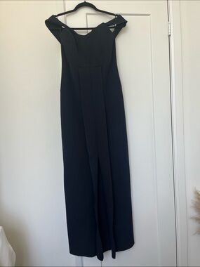 Topshop Navy Blue Dress with off the shoulder straps